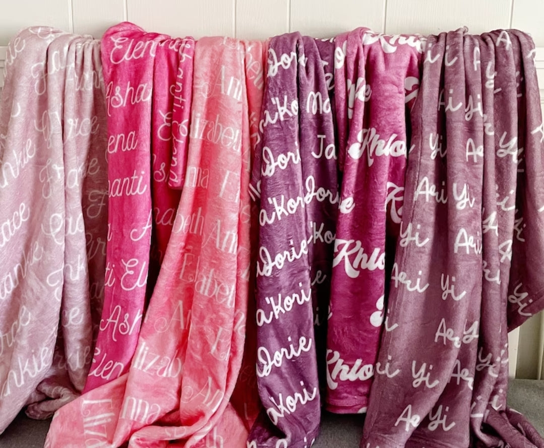 Custom Name Baby Blanket