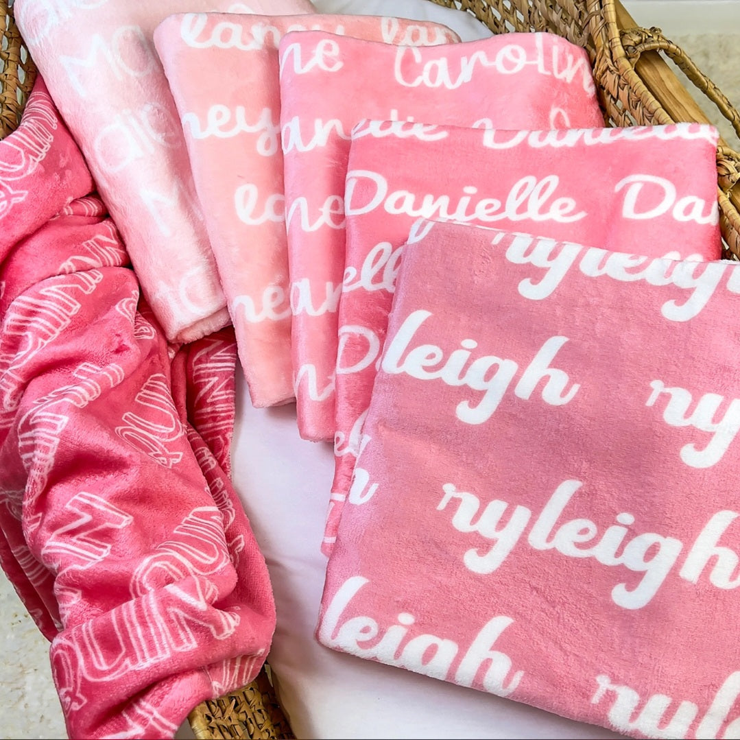 Custom Name Baby Blanket