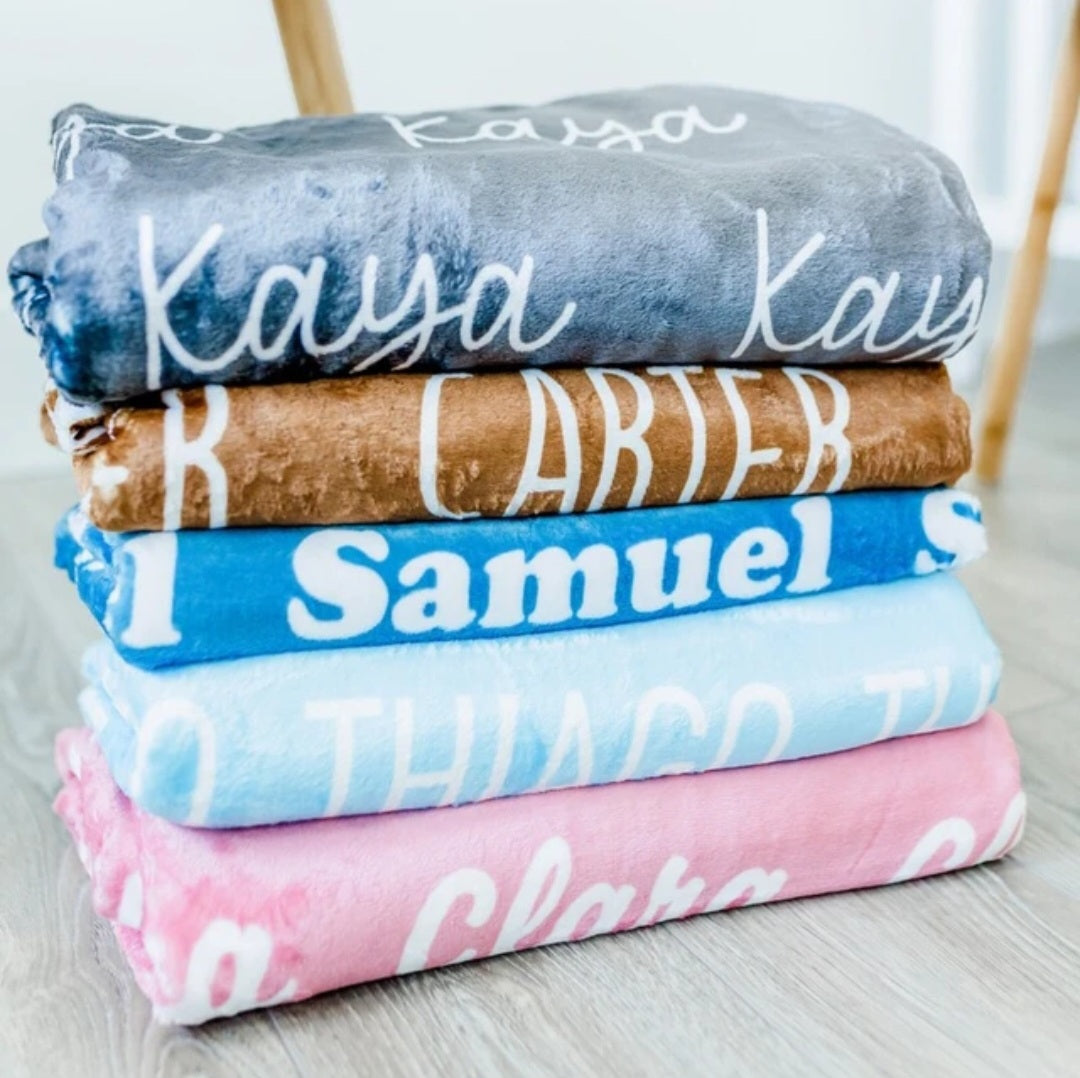Custom Name Baby Blanket