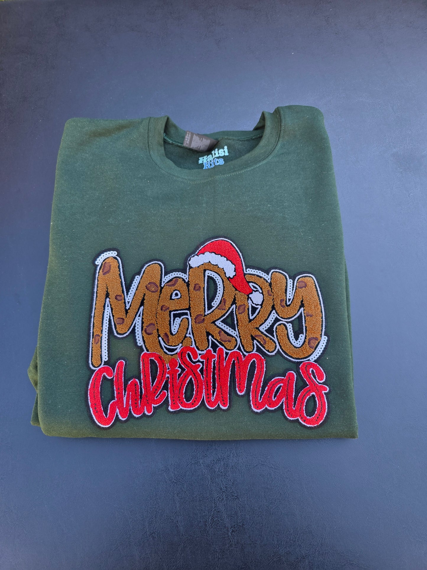 Merry Christmas Chenille/Sequin Crewneck