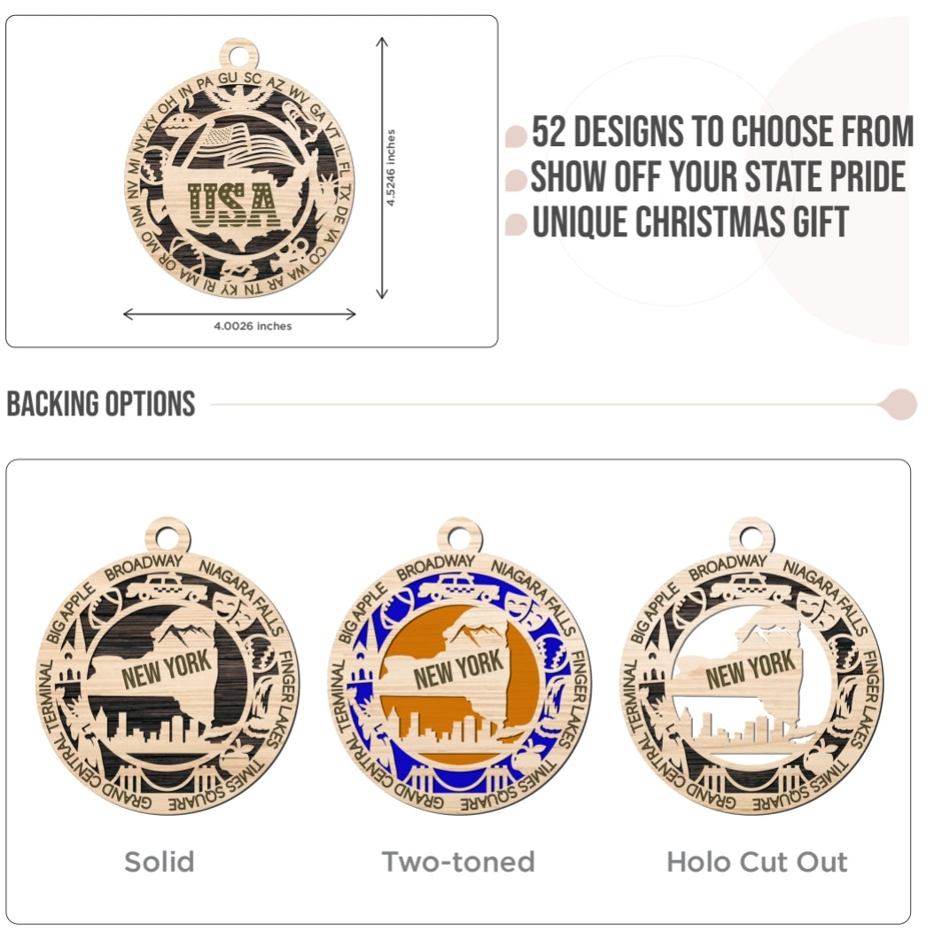 States Ornaments