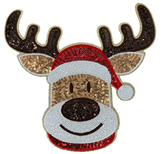 Reindeer Sequin Patch