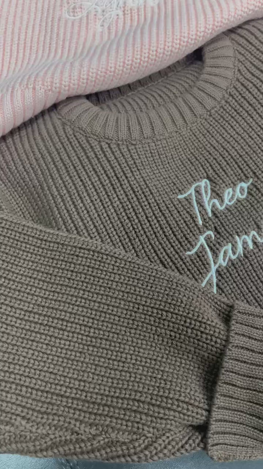 Embroidered Baby Sweater