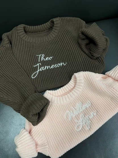 Embroidered Baby Sweater