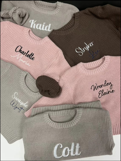 Embroidered Baby Sweater