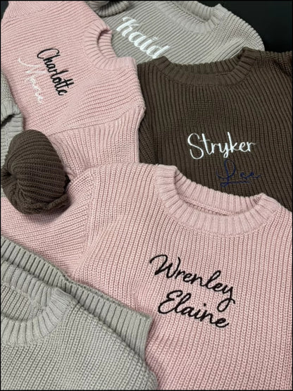 Embroidered Baby Sweater